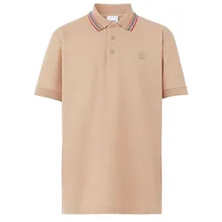 Áo Polo Nam Burberry Icon Stripe Collar Shirt 8056223 Màu Be Size XS