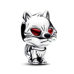 Hạt Vòng Charm Pandora Game of Thrones Ghost Direwolf Charm 792963C01 Màu Bạc