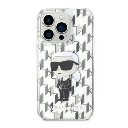 Ốp Điện Thoại Karl Lagerfeld IML Ikonik Monogram Trong Suốt cho iPhone 15 Pro Max - Phụ Kiện Cao Cấp Thời Trang Bảo Vệ Sang Trọng