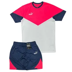 Bộ Quần Áo Cộc Tay Nam Puma Individual Retro TR Short Phối Màu Size L