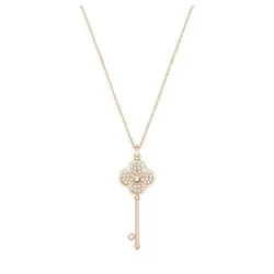 Dây Chuyền Nữ Swarovski Hall Key Pendant Multi Colored Rose Gold Tone Plated 5345515 Màu Vàng Hồng