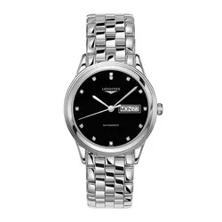 Đồng Hồ Nam Longines Flagship L4.899.4.57.6 Màu Bạc Đen