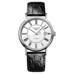 Đồng Hồ Nam Longines Prescene L4.921.4.11.2 Màu Đen Bạc