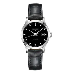 Đồng Hồ Nữ Longines Record Watch L2.321.4.57.2 Màu Đen
