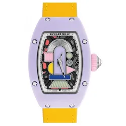 Đồng Hồ Nữ Richard Mille RM 07-01 Coloured Ceramic Lavender Màu Tím Vàng