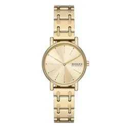 Đồng Hồ Nữ Skagen Signatur Lille Two-Hand Gold Stainless Steel Bracelet Watch SKW3124 Màu Vàng Gold