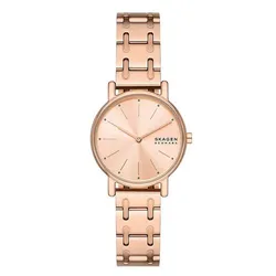 Đồng Hồ Nữ Skagen Signatur Lille Two-Hand Rose Gold Stainless Steel Bracelet Watch SKW3125 Màu Vàng Hồng