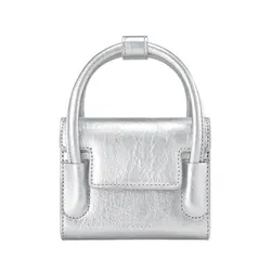 Túi Đeo Chéo Nữ Find Kapoor Marty Bag 12 Crinkled Silver Màu Bạc