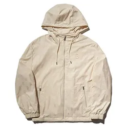 Áo Khoác Gió MLB Classic Monogram Tonetone JQD Windbreaker Boston Redsox 3AWJM0444-43CRD Màu Be Size XS