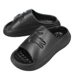 Dép Nam Lacoste Croco 3.0 Synthetic Slides Dark Green 45CMA0004 02H Màu Đen Size 8