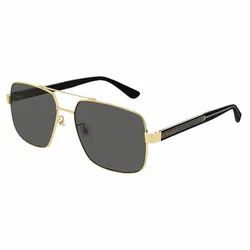 Kính Mát Nam Gucci GG0529S 001 Sunglasses Màu Xám Vàng
