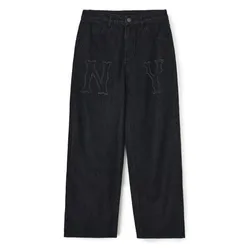 Quần Jean Nữ MLB Denim Coopers Mega Logo New York Yankees Denim Pants 3FDPB0544-50BKS Màu Đen Size XS