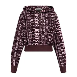 Áo Hoodie Nữ Versace Jeans Couture Purple 77HAI314 FS172 R06 Màu Tím Size 2XS