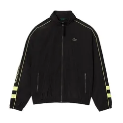 Áo Khoác Nam Lacoste Men's Contrast Details Water-Resistant Zip-Up Jacket BH1607-6VT Màu Đen Size 48