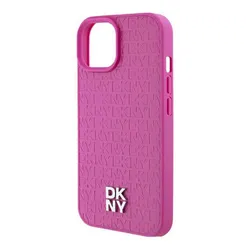 Ốp Điện Thoại DKNY Leather Hard Case Iphone 16 Pro Max Màu Hồng