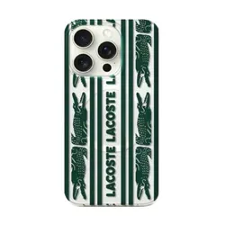 Ốp Điện Thoại Lacoste Logo Cover Iphone 16 Pro Max Case Màu Xanh Lá