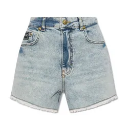 Quần Short Nữ Versace Jeans Couture Shorts 76HAD541 CDW95 904 Màu Xanh Nhạt Size 24