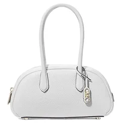 Túi Xách Nữ Michael Kors MK Lulu Small Pebbled Leather Satchel 30T4G1US5T Màu Trắng 
