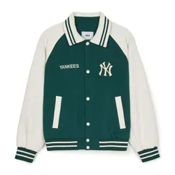 Áo Khoác MLB Varsity New York Yankees Jumper 3AJPV0444-50GND Màu Xanh Green Size S