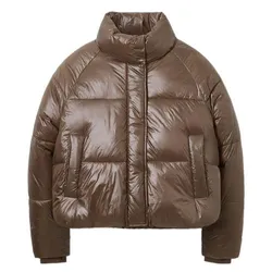 Áo Khoác Nữ Spao Pastel Puffer SPJPE4TG01 Màu Nâu