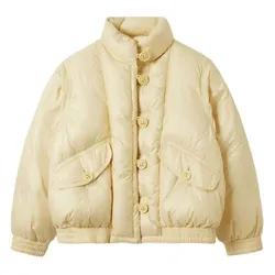 Áo Khoác Nữ WHOAU Pocket Duck Down Jumper WHJDE4V56F Màu Vàng