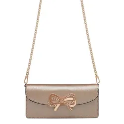 Túi Đeo Chéo Nữ Lyn Minnie Clutch S LL24FBF215 Màu Be