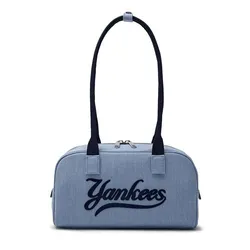 Túi Xách Tay Nữ MLB Varsity Culsive Denim Bag New York Yankees 3ABQL054N-50INS Màu Xanh Denim