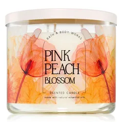 Nến Thơm Bath & Body Works Pink Peach Blossom Candle 411g