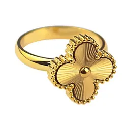 Nhẫn Nữ Jewery Luxury Atsuba Lucky Alhambra Màu Vàng Gold