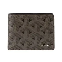 Ví Da Nam Giovanni GWL0070-1 Màu Ghi Đậm