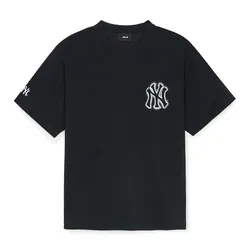 Áo Phông MLB Basic Street Logo Over Fit Tshirt New York Yankees 3ATSB0353-50BKS Màu Đen Size S