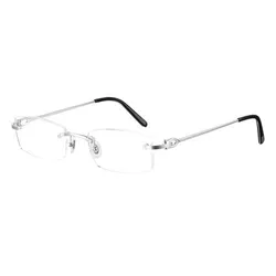 Kính Mắt Cận Unisex Cartier Glasses CT0045O 001 Màu Bạc