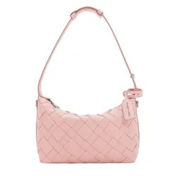 Túi Đeo Vai Nữ Charles & Keith CNK Ivette Woven Shoulder Bag Light Pink CK2-20151510 Màu Hồng