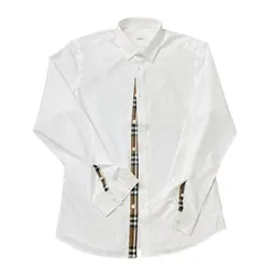 Áo Sơ Mi Nam Burberry Cotton Formal In White Màu Trắng Size XS