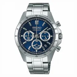 Đồng Hồ Nam Seiko Spirit Chronograph SBTR011 Màu Xanh Bạc