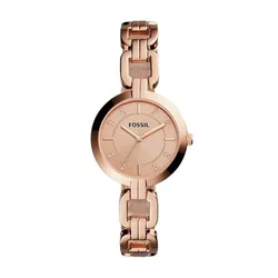 Đồng Hồ Nữ Fossil Fossil Quartz BQ3206 Kerrigan Three-Hand Rose Gold Màu Vàng Hồng