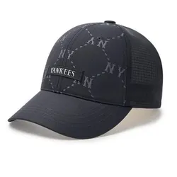 Mũ MLB Dia Monogram Sportive Mesh Cap New York Yankees 3AMCM0153-50BKS Màu Xám Đen