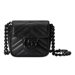 Túi Đeo Hông Nữ Gucci GG Marmont Belt Bag ‎739599 UM8KV 1000 Màu Đen