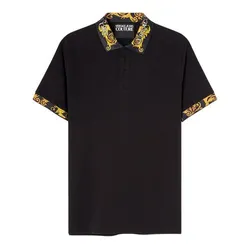 Áo Polo Nam Versace Couture Logo Printed E74GAGT18-ECJ01T_E34_L_E899 Màu Đen Size M