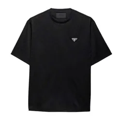 Áo Thun Nam Prada Black Technical Jersey T-Shirt UJN905 1270 F0002 Màu Đen Size M