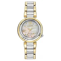 Đồng Hồ Nữ Citizen EM0324-58D Màu Vàng Trắng