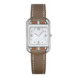 Đồng Hồ Nữ Hermès Cape Cod Watch, Small Model, 31mm W044294WW00 Màu Nâu