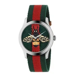 Đồng Hồ Unisex Gucci Le Marche Des Merveilles YA1264060A Màu Xanh Đỏ