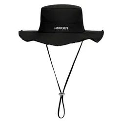 Mũ Jacquemus Le Bob Artichaut Bucket In Black 213AC002-5001 990 Màu Đen Size 56