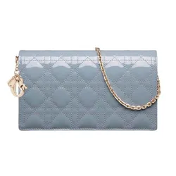 Túi Đeo Chéo Nữ Dior Lady Dior Màu Xanh Blue