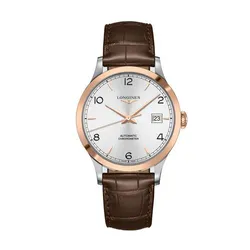 Đồng Hồ Nam Longines Record Collection Demi 18K 40mm L2.821.5.76.2 (L28215762) Màu Nâu - Vàng Hồng