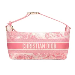 Túi Xách Tay Nữ Dior Nomad Pouch In Pink Handle Bag Màu Hồng