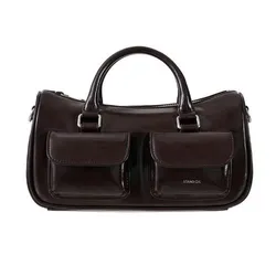 Túi Xách Tay Nữ Stand Oil Chubby Half Bag - Marron Màu Nâu