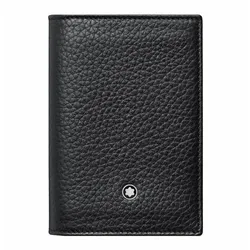 Ví Nam Montblanc Meisterstuck Soft Grain Business Card Holder MB113310 Màu Đen
