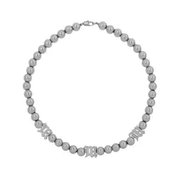 Vòng Cổ Nữ Misbhv Ball Chain Necklace Grey Màu Xám